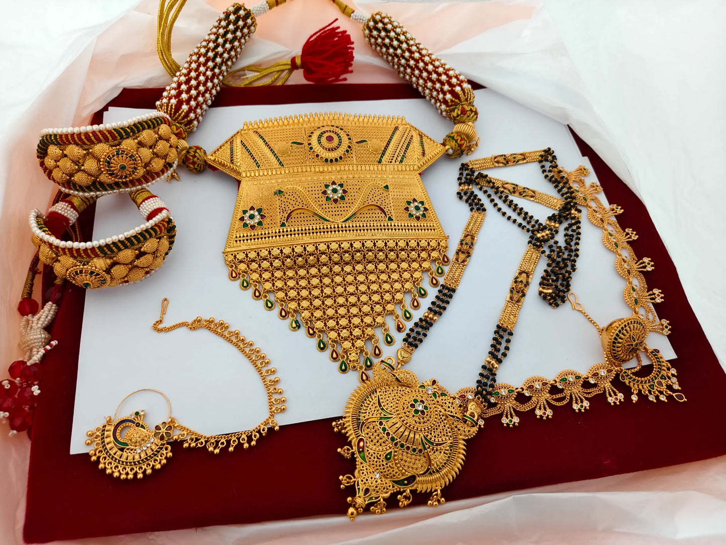 Nath,ponchi,Aad , mangalsutra, Rakhdi set 50