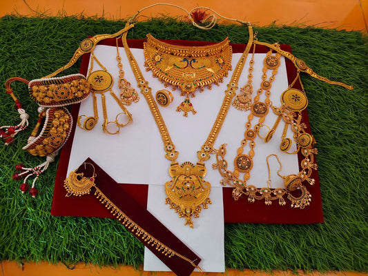 Nath, ponchi,ponchi, buti, Ramnavmi , finger ring, chokar, Shisful, Rakhdi set 53