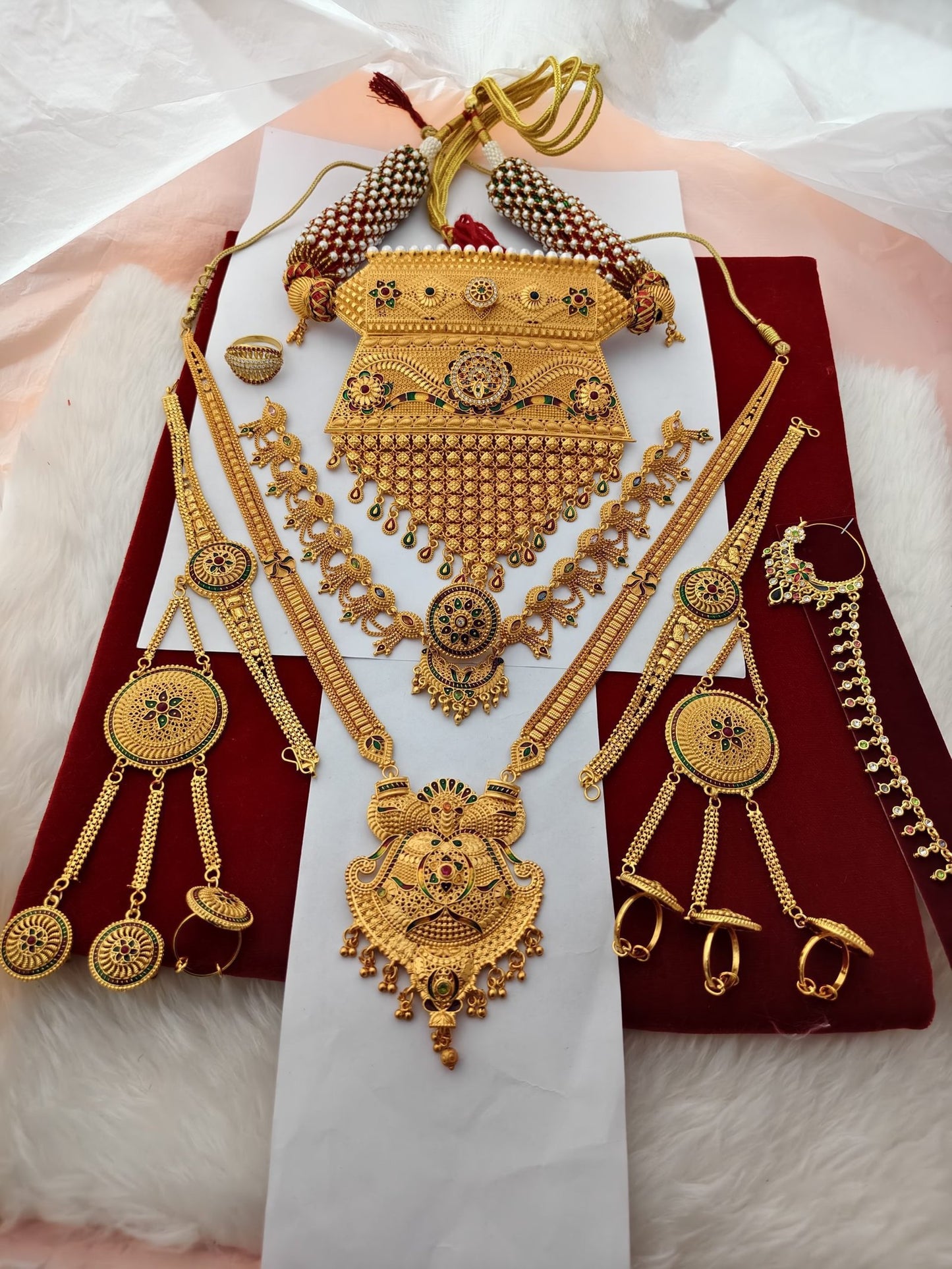 Hathful, Ranihar, Rakhdi set, finger ring,aad Rajasthani,nath 149